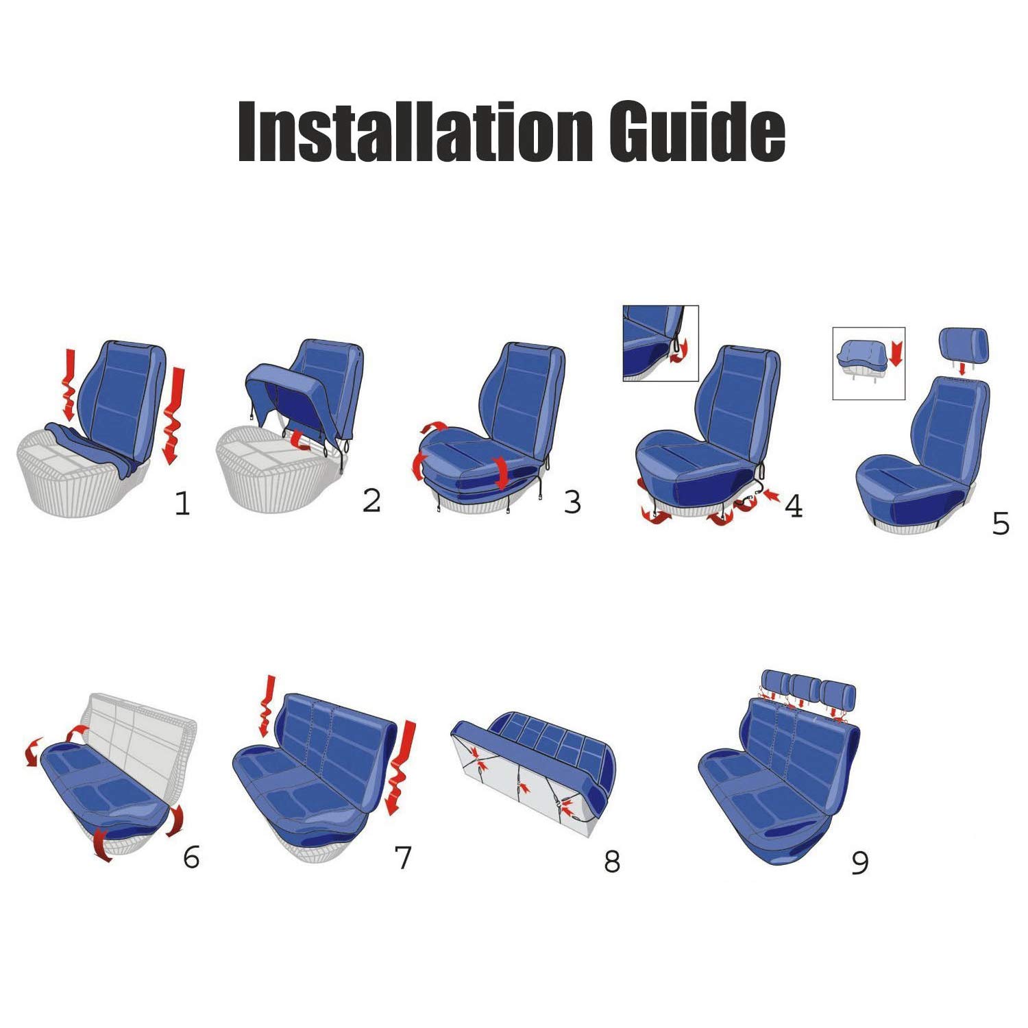 Universal Airflow Mesh Car Seat Covers - 9pc Complete Set with Embroidery for Toyota Tacoma, RAV4, 4Runner | Breathable Summer & Warm Winter Auto Interior Accessories (Skull Black) - Perfect for Road Trips, Daily Commutes & Off-Road Adventures