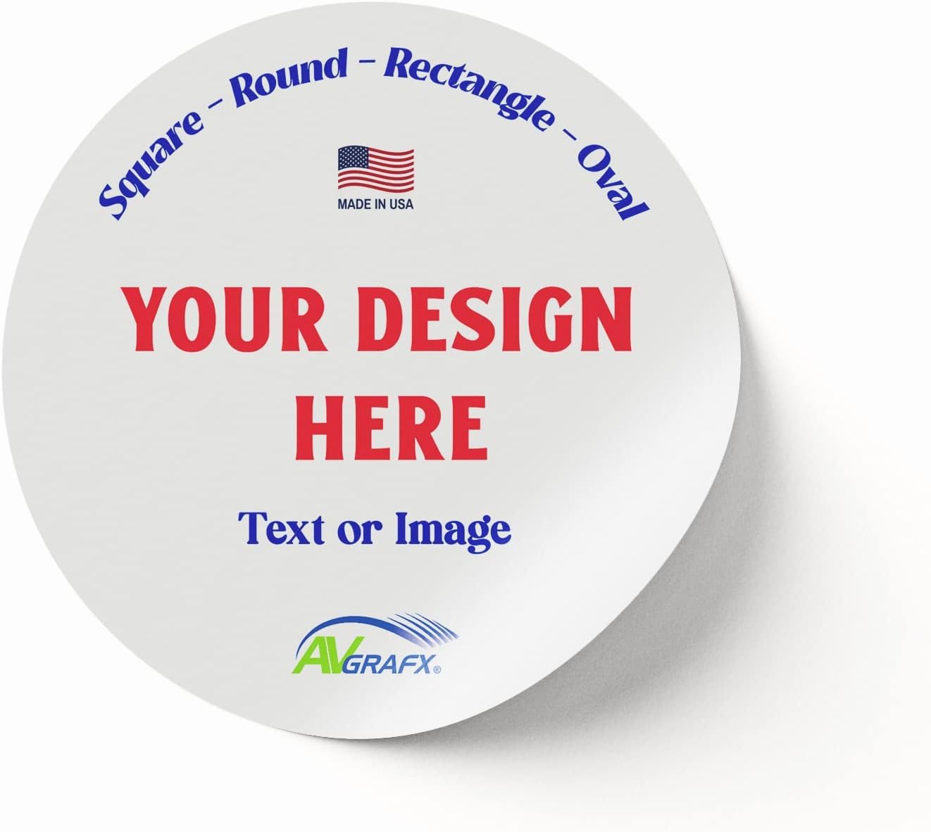 Custom Personalized Stickers & Labels - Waterproof, Dishwasher Safe Vinyl (2 in, 120 Pack) | Made in USA | Business Logo & Thank You Stickers for Packaging, Branding & Promotions
