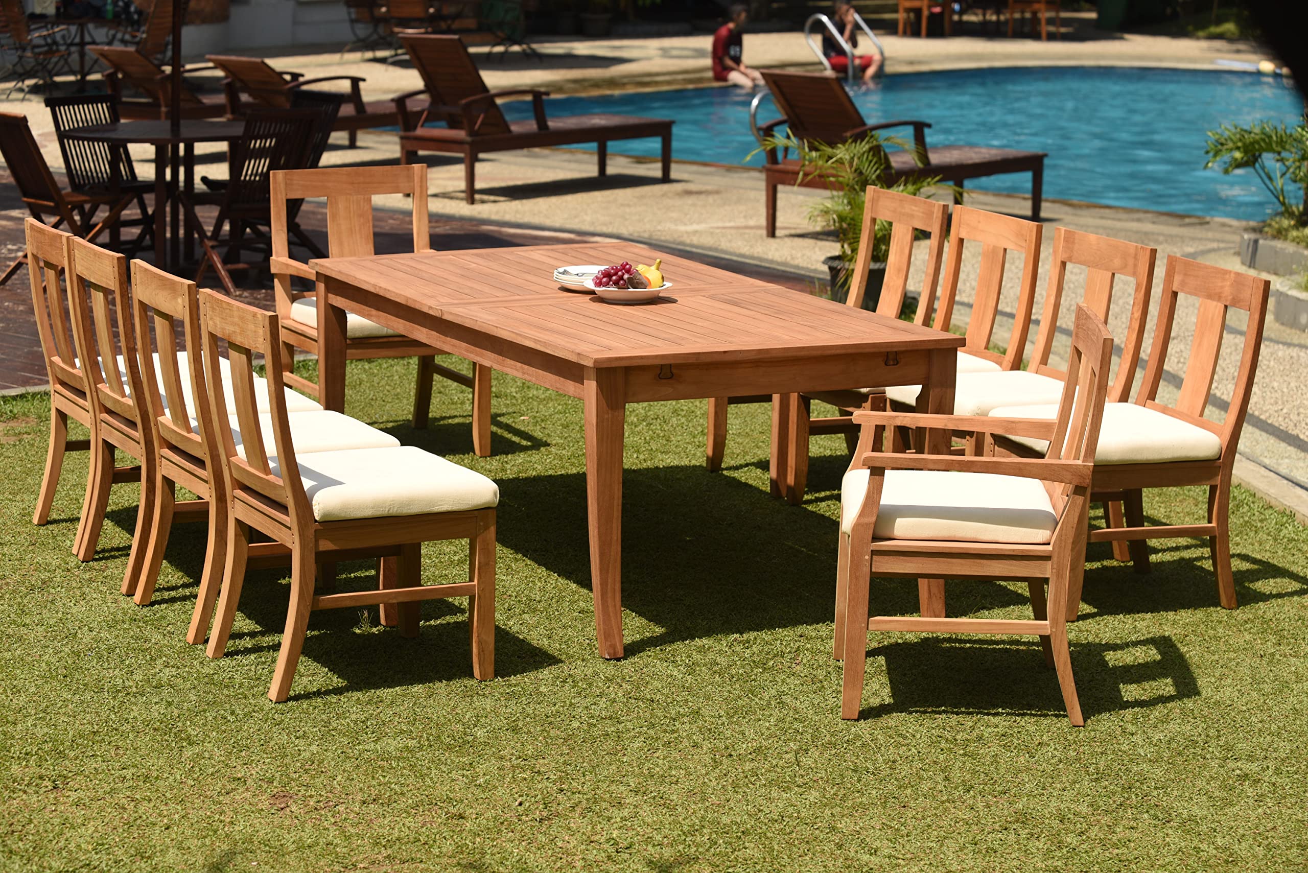 Premium 11-Piece Outdoor Teak Dining Set - 122