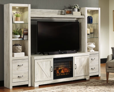 Bellaby 4-Piece TV Stand with Electric Fireplace - Modern Entertainment Center for Living Room, Bedroom & Home Theater Setup