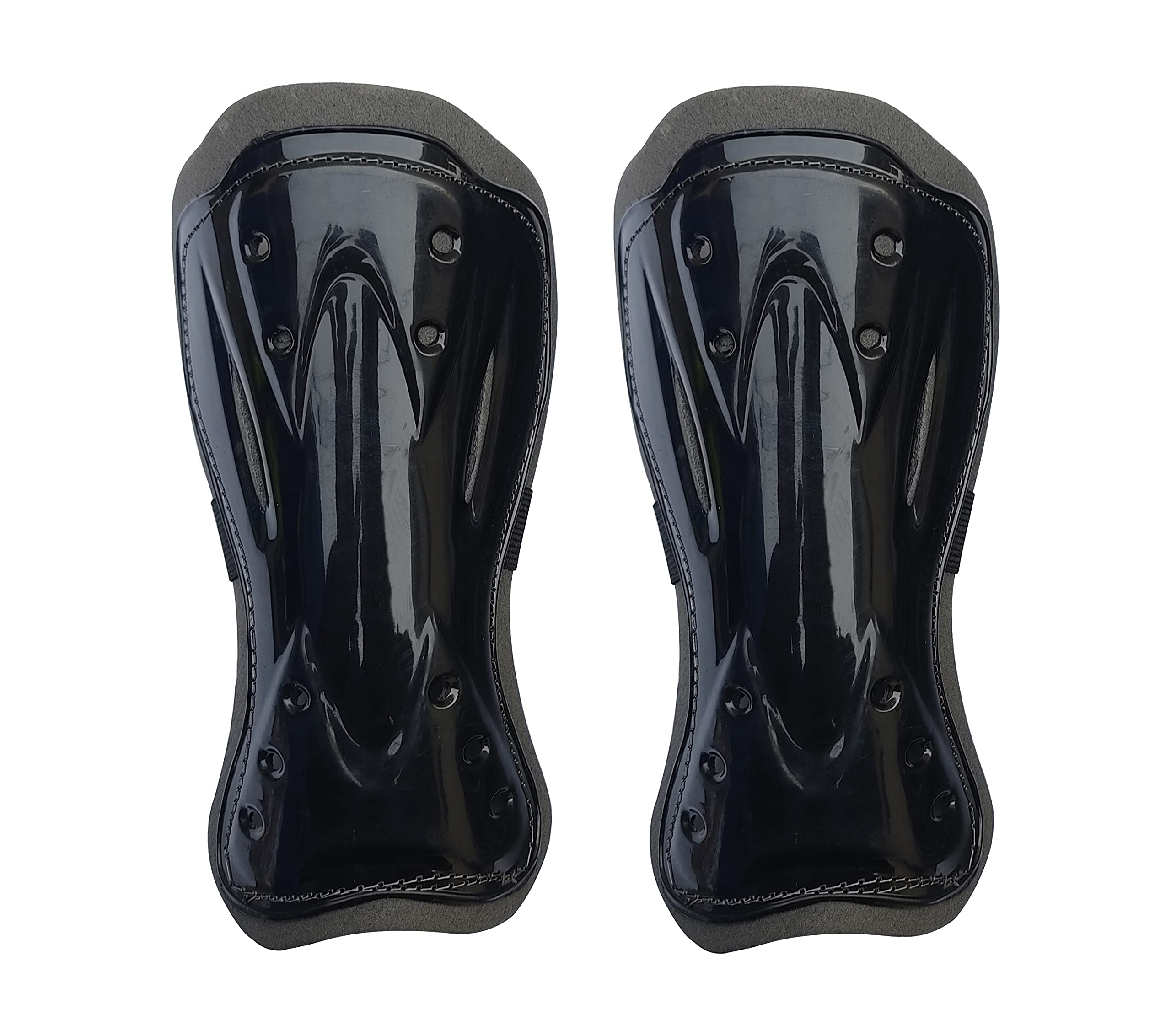 BOLDUP Football Shin Guards for Kids - Single Strap Soccer Shin Pads, Protective Youth Sports Gear (1 Pair, Black) - Perfect for Training, Matches & Youth Leagues
