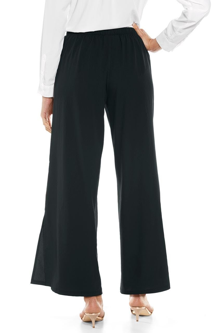 Coolibar UPF 50+ Women's Sun Protective Wide Leg Pants - Lightweight Breathable Travel & Beach Cover-Up for Summer Outdoor Activities