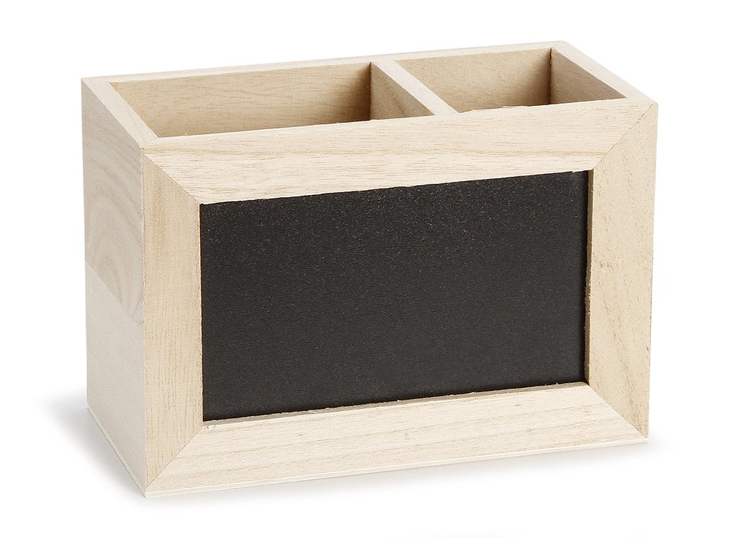 Darice Unfinished Wood Cabinet with Chalkboard Surface - DIY Craft Storage, Kitchen Pantry Organizer, Kids Room Decor - Perfect for Home, Office & Classroom Organization