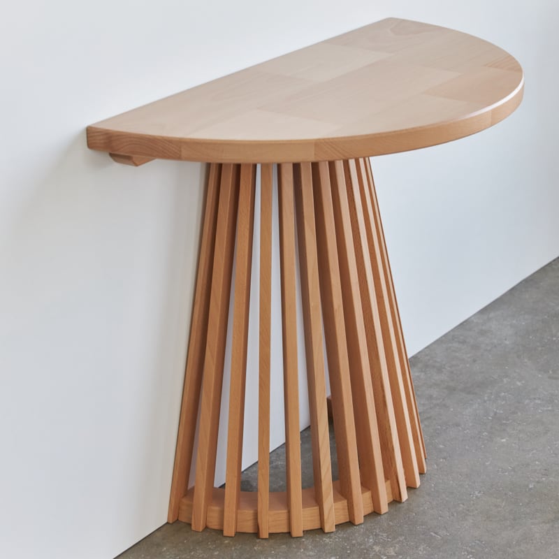 Sustainable Zero Waste Entryway Table - Eco-Friendly Wooden Console for Hallway & Foyer Organization | Perfect for Small Space Living & Minimalist Home Decor