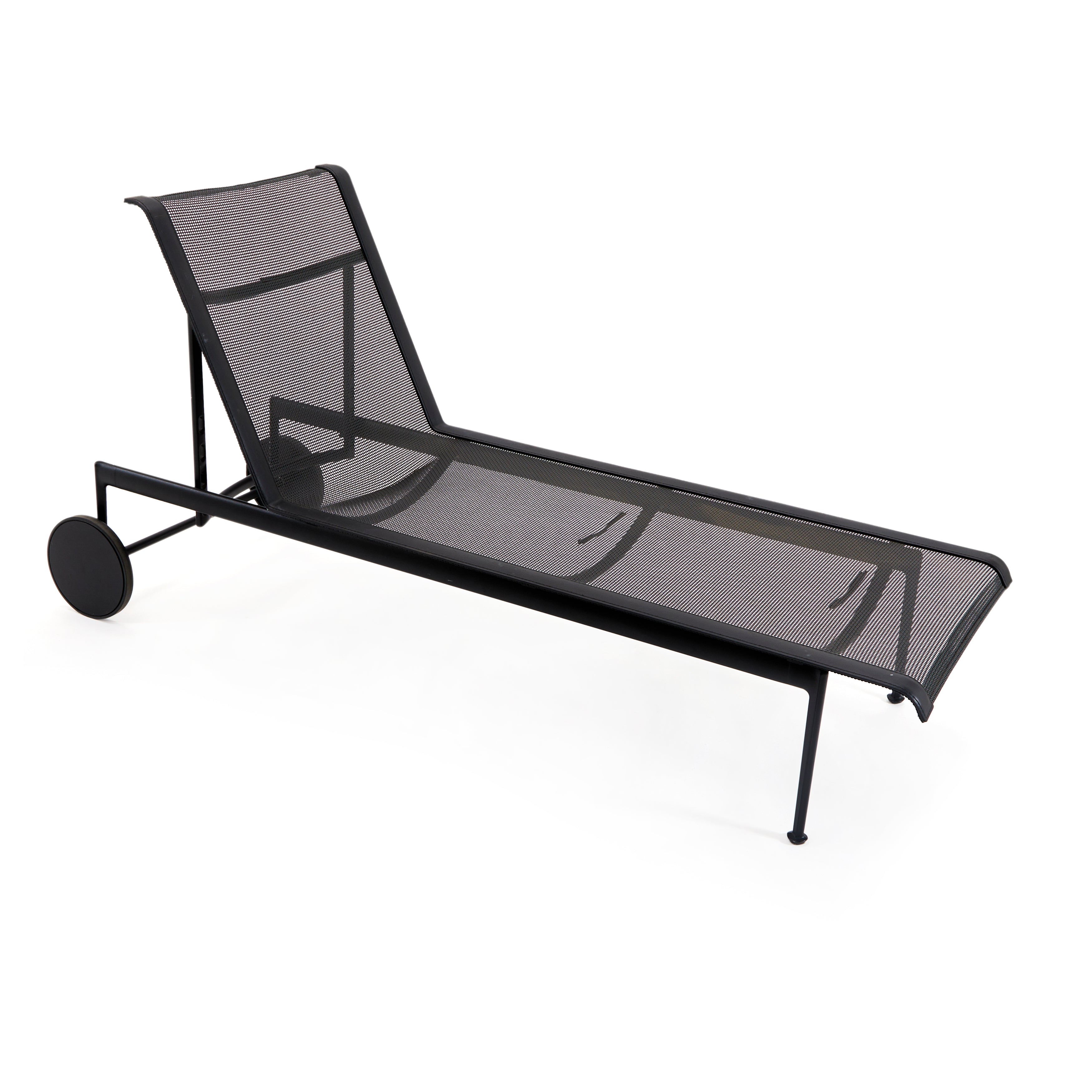 Black Richard Schultz 1966 Adjustable Chaise Lounge Chair - Mid Century Modern Outdoor Patio Furniture - Perfect for Poolside, Garden or Deck Relaxation