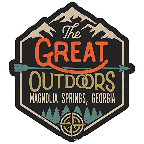 Magnolia Springs Georgia The Great Outdoors 4-Inch Fridge Magnet - Perfect for Refrigerators, Lockers & Office Decor