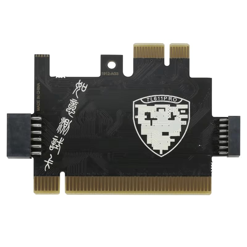 TL611-Pro Diagnostic Card with Mini PCIE & A-DEBUG - PCI/PCI-e Motherboard Debug Tool for Desktop, Laptop & Apple PC - Computer Repair, Hardware Testing, System Diagnostics