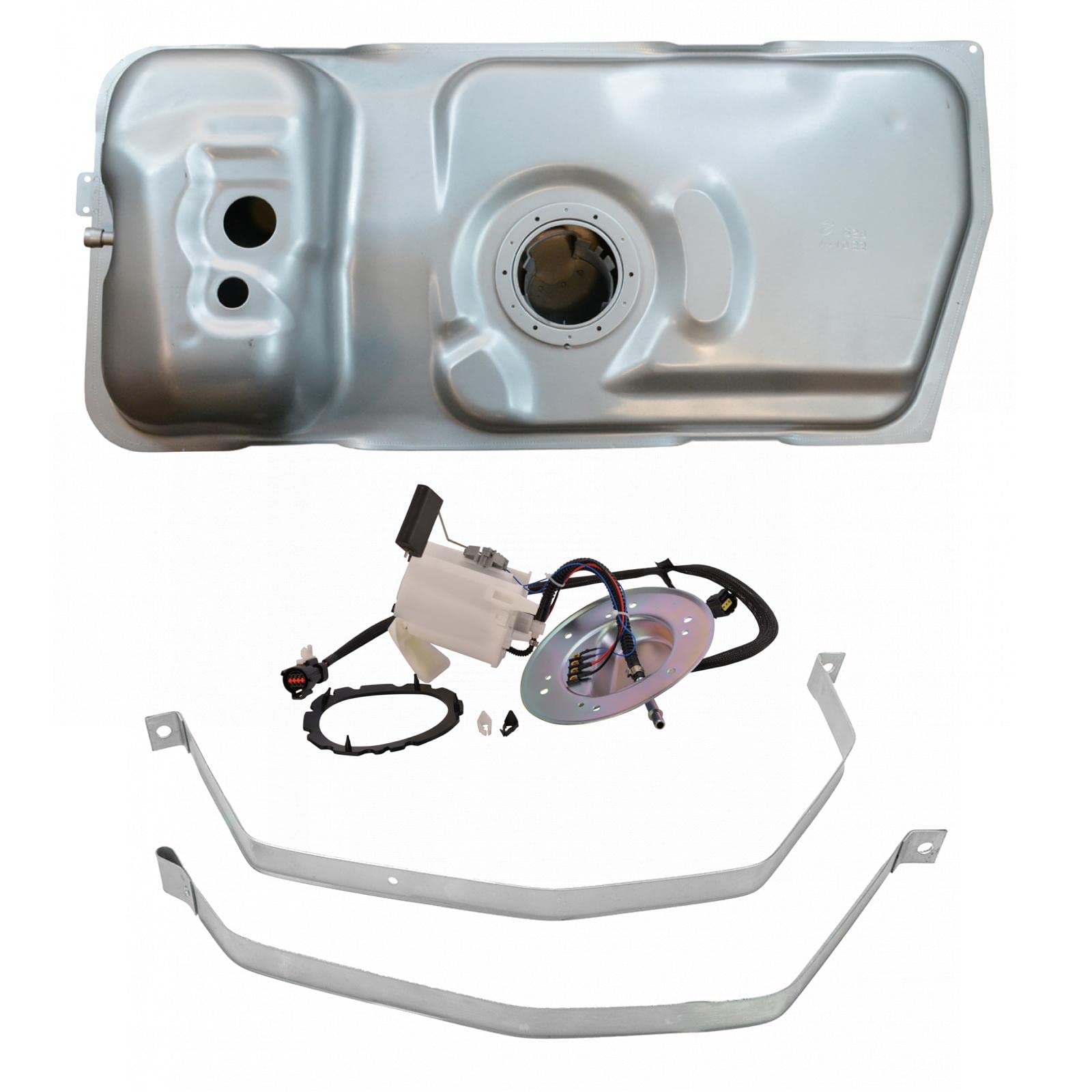 TRQ Fuel Tank Kit with Fuel Pump Module Assembly & Tank Strap - Compatible with 1999-2000 Ford Mustang - Gas Tank Replacement for Improved Fuel Efficiency & Performance - Perfect for Restoration Projects & Daily Driving