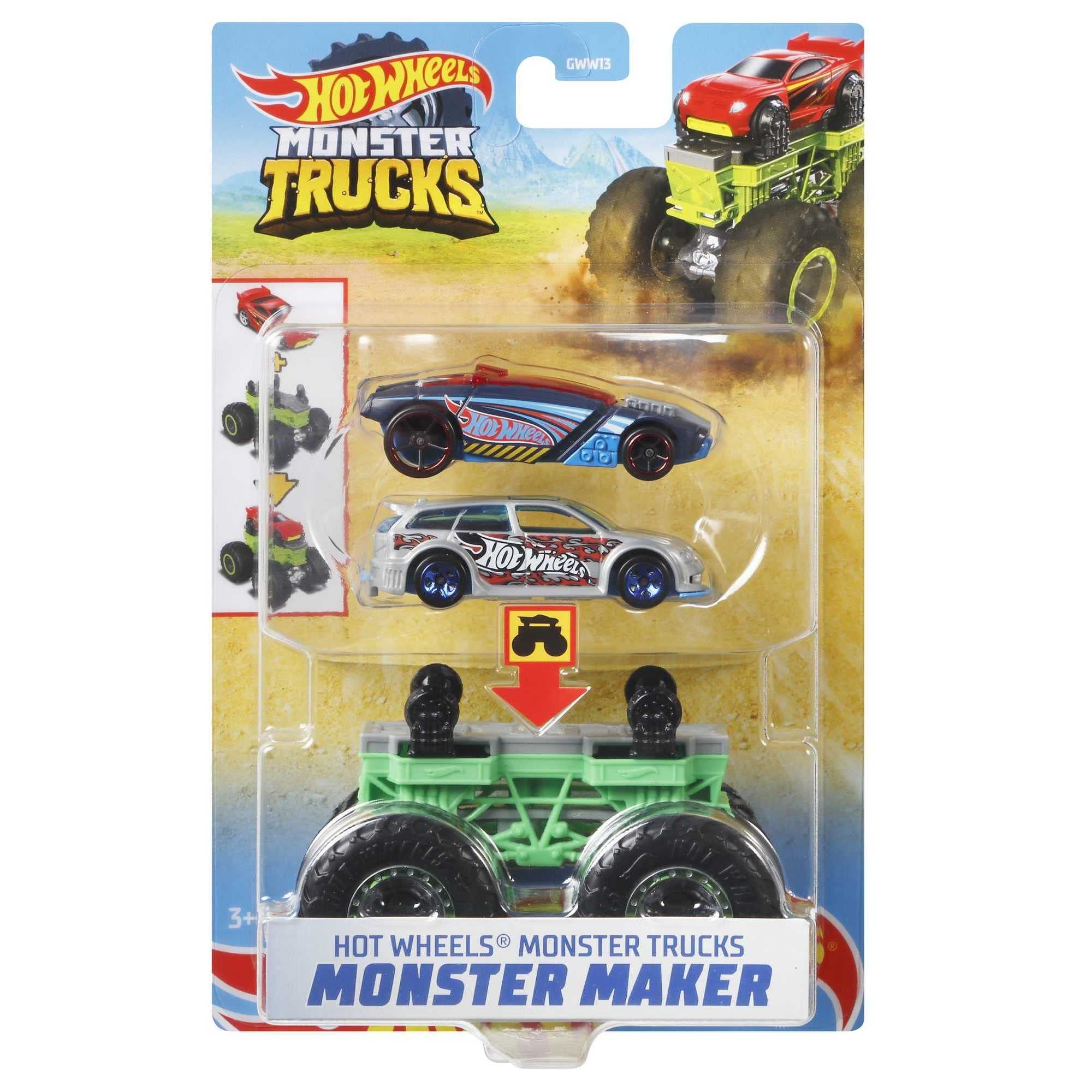 Hot Wheels Monster Trucks Monster Maker Toy - Customizable Die-Cast Car for Kids - Perfect for Playtime, Collecting & Birthday Gifts