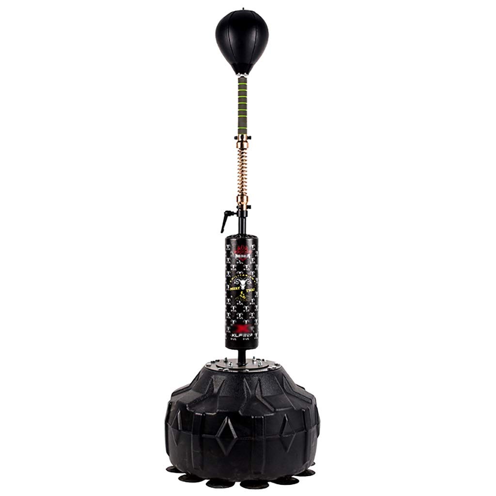 Adjustable Height Boxing Speed Ball - Professional Rebound Reaction Training Equipment for Home Gym, Explosive Punching & Fitness Workouts | Perfect for Boxing, MMA, Kickboxing & Cardio Training (Black)