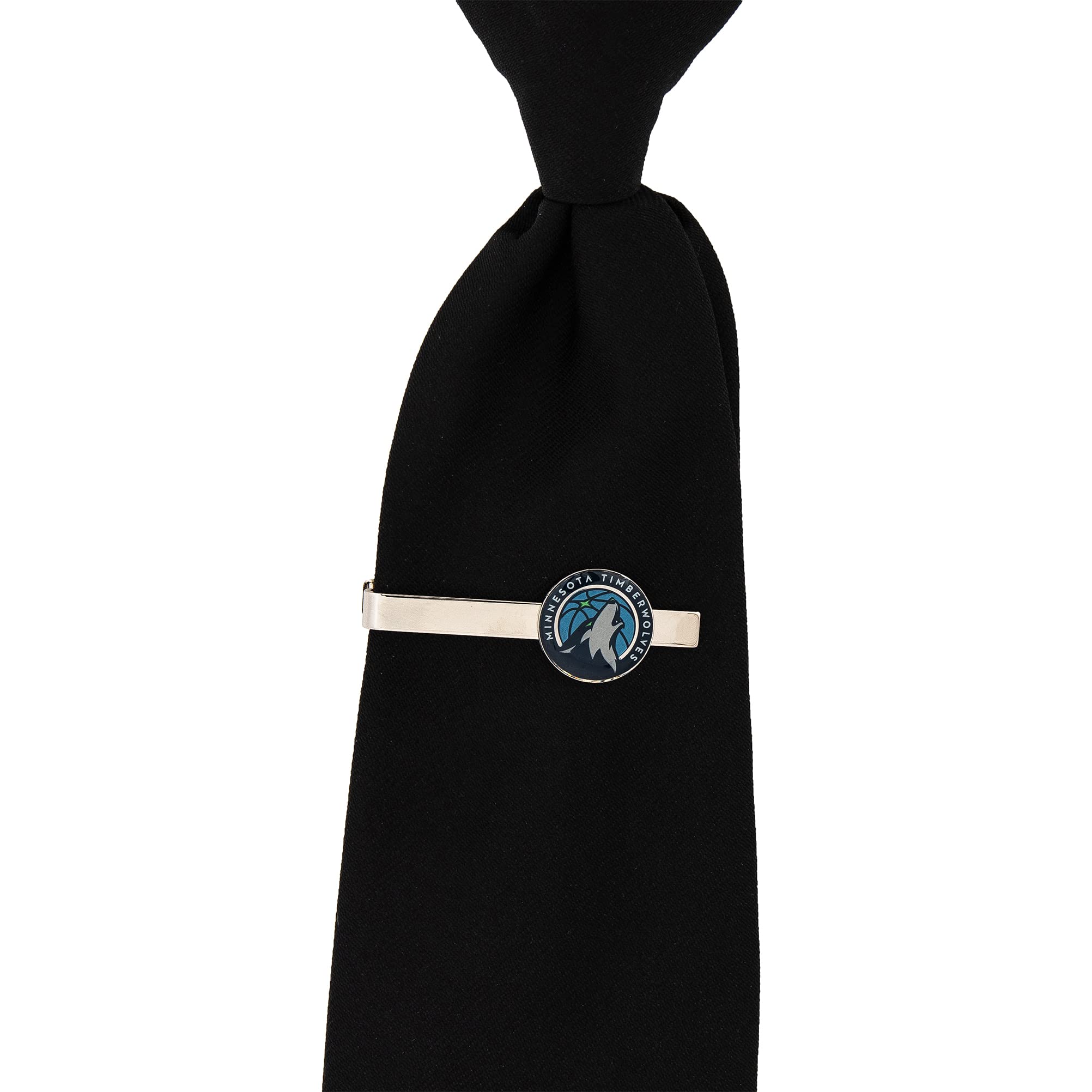 Minnesota Timberwolves NBA Tie Bar Clip - Desert Cactus Design with Official Team Logo - Perfect for Basketball Games, Office Wear & Formal Events