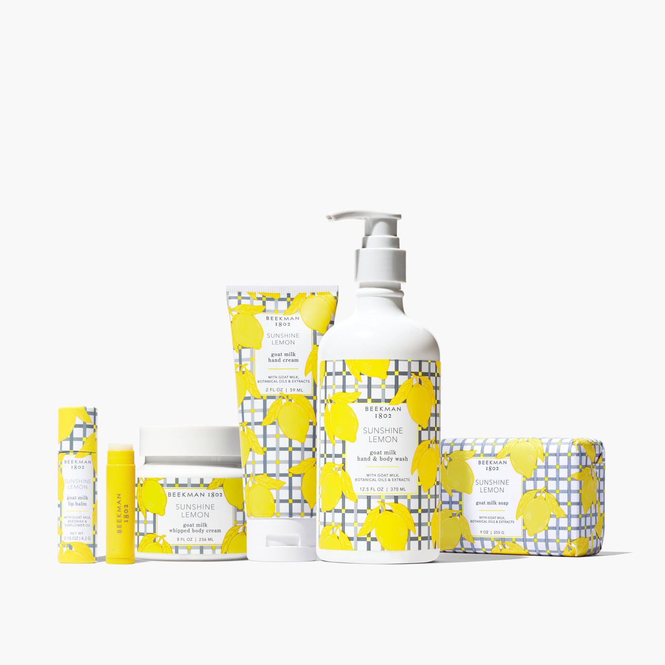Sunshine, Lemons & Rainbows Bodycare Gift Set - Moisturizing Body Lotion, Shower Gel & Hand Cream - Perfect for Spa Day, Self Care & Birthday Gifts