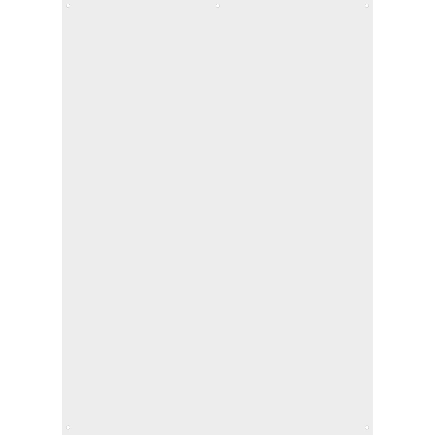 X Drop Sweep Backdrop - White Matte Vinyl Photography Background (5' x 12') - Perfect for Studio Portraits, Product Shoots, and YouTube Videos