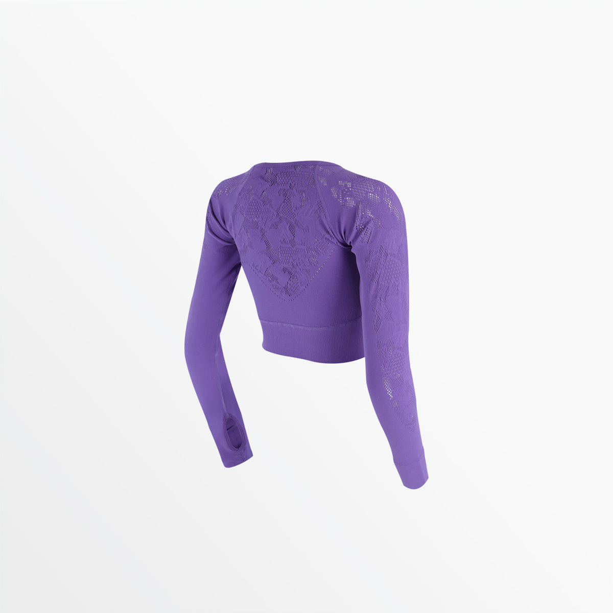MTV Women's Sporty Long Sleeve Crop Top - Athletic Workout Shirt for Yoga, Running & Gym - Breathable Comfort Fit Activewear