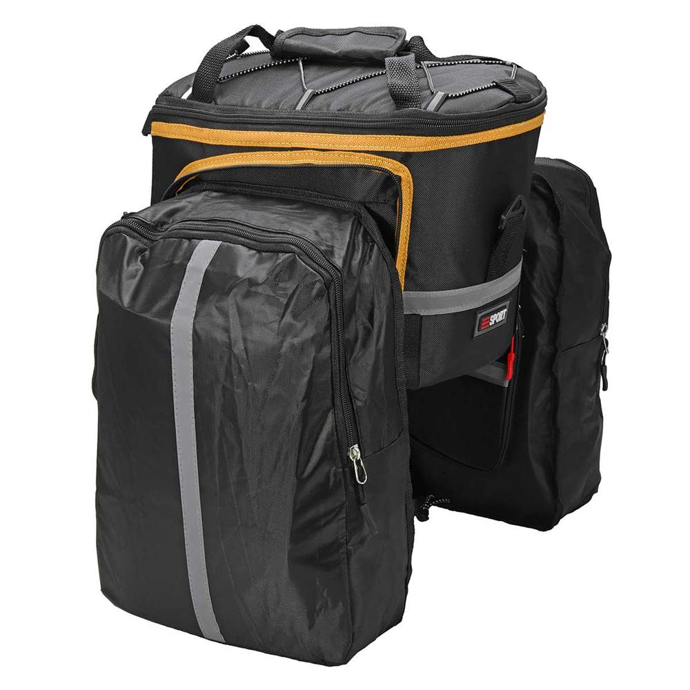 **Waterproof Bicycle Rear Rack Bag - Large Capacity Pannier Saddle Bag for Commuting & Touring | Durable Double-Sided Bike Trunk with Luggage Compartment | Ideal for Cycling, Camping & Outdoor Adventures**