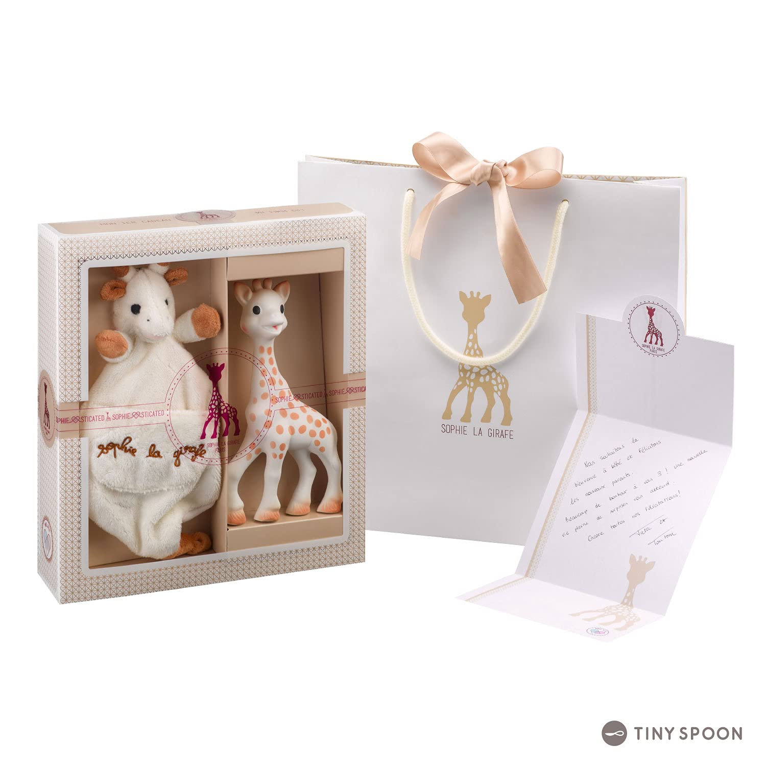 Sophie La Girafe Baby Gift Set with Soft Security Blanket - Perfect Newborn Shower Present & Comforting Nursery Essential