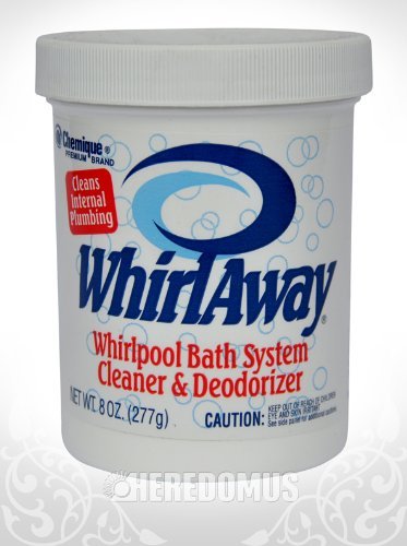 WHIRLAWAY Whirlpool Bath System Cleaner & Deodorizer for Hot Tubs, Spas, Jacuzzis - 8 oz Bottle by Chemique - Removes Odors, Keeps Water Fresh for Relaxing Soaks