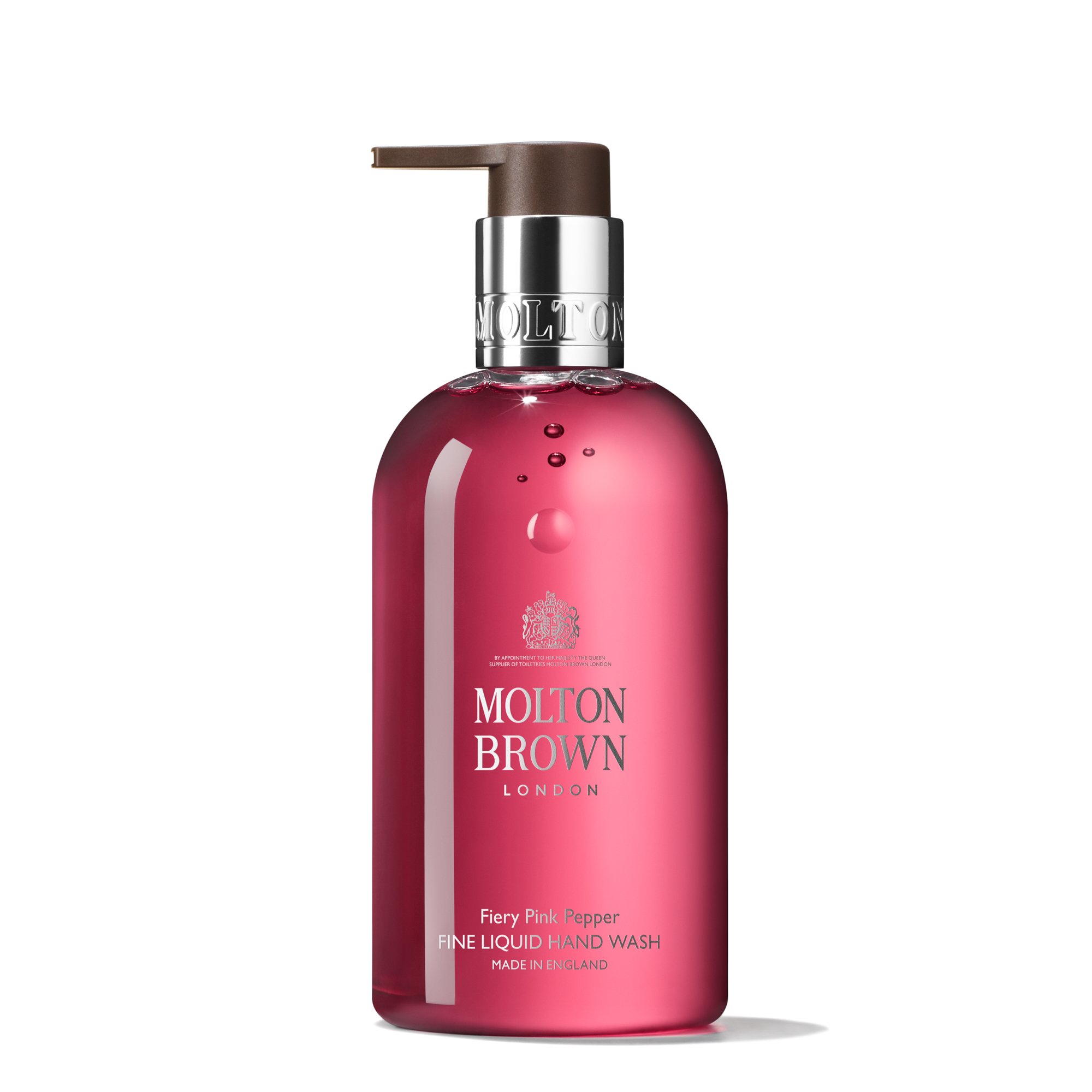 Molton Brown Fiery Pink Pepper Fine Liquid Hand Wash 300ml - Luxurious Foaming Hand Soap for Bathroom & Kitchen - Perfect for Home, Spa, and Hotel Use