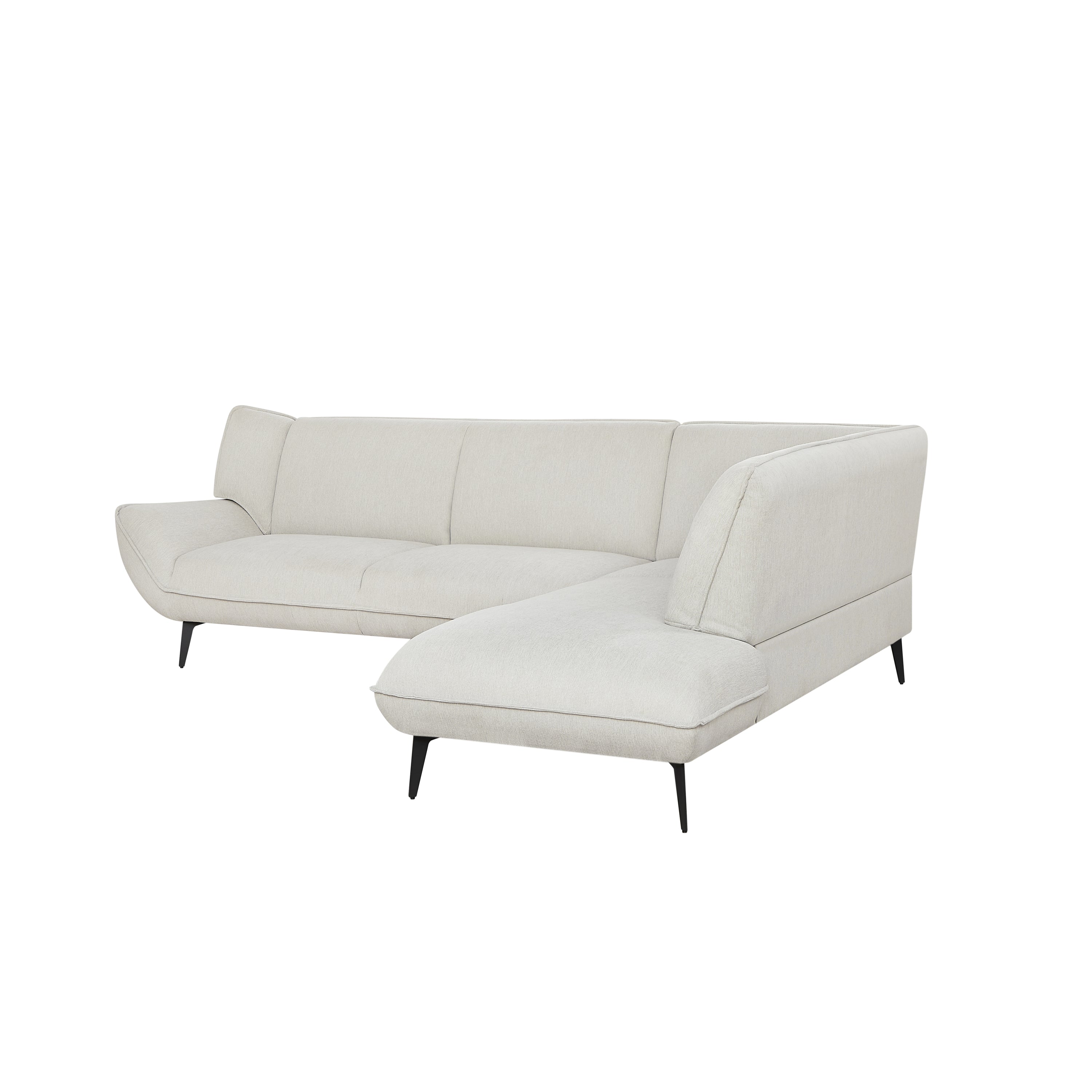 106-Inch Large Beige Two-Tone Blend Fabric Sofa with High Rebound Seat – Luxury Comfort for Living Room, Family Room & Home Theater