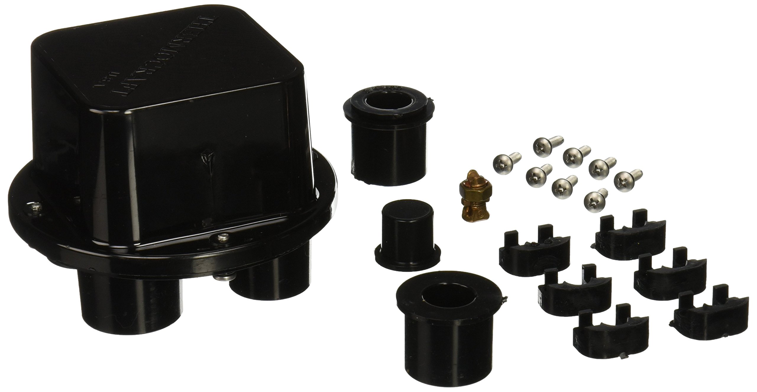 Tork JBP57510 4-Light Pool & Spa Junction Box - Waterproof Electrical Enclosure for Outdoor Lighting & Landscape Use
