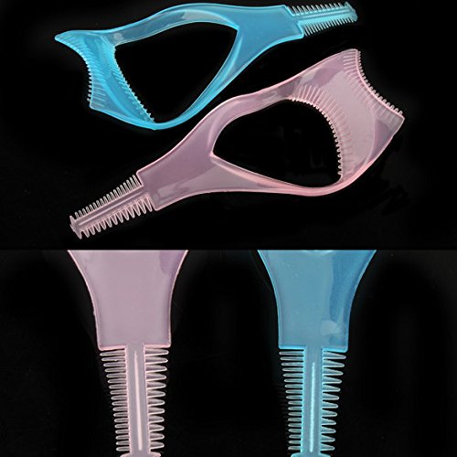 Globeagle 3-in-1 Mascara Eyelash Brush Curler & Comb - Multifunctional Eyelash Tool for Perfect Lashes | Great for Home, Travel & Professional Makeup Kits