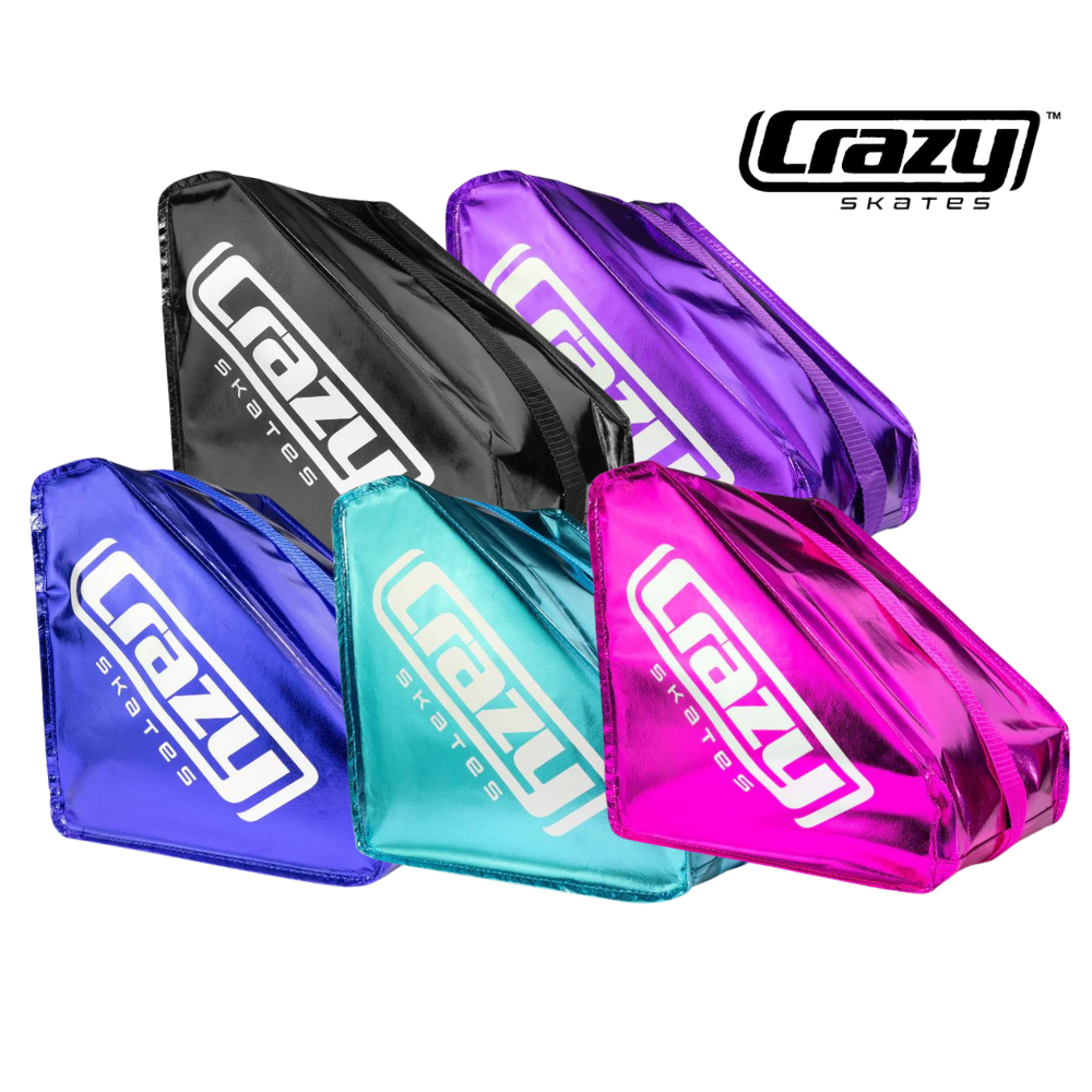 Crazy Skates Metallic Roller Skate Backpack - Durable Waterproof Skating Bag for Women & Men - Perfect for Roller Derby, Rink Skating & Travel Accessories