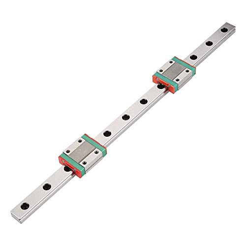 MGN12 Linear Rail Guide with MGN12H Bearing Sliding Block - 200mm (2pcs) for Ender 3, Corexy, Tronxy 3D Printer Upgrades & CNC Machines | High Precision Motion System for DIY Projects & Industrial Automation