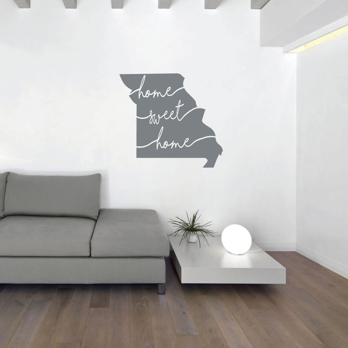 Missouri State Silhouette Wall Decal - Sweet Home Vinyl Art Sticker for Living Room, Bedroom & Family Room Decor - Perfect for Home, Office & Nursery Wall Decoration