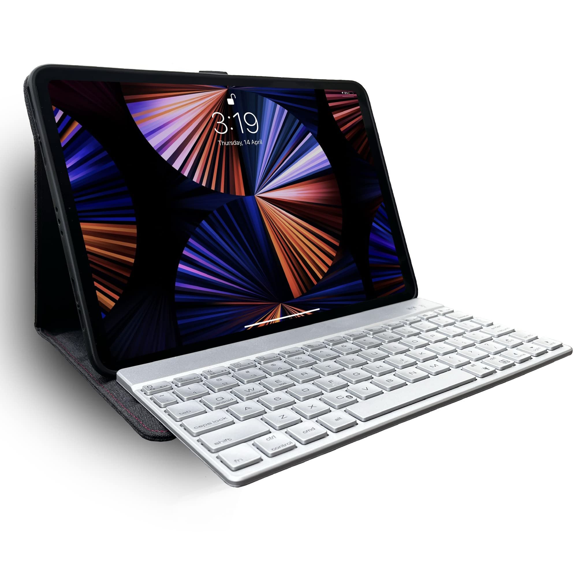 Baslof iPad Keyboard Case for iPad Air 4/5 & iPad Pro 11 Inch - Detachable Handle & Apple Pencil Holder (Model F18) | Perfect for Work, Travel & Study