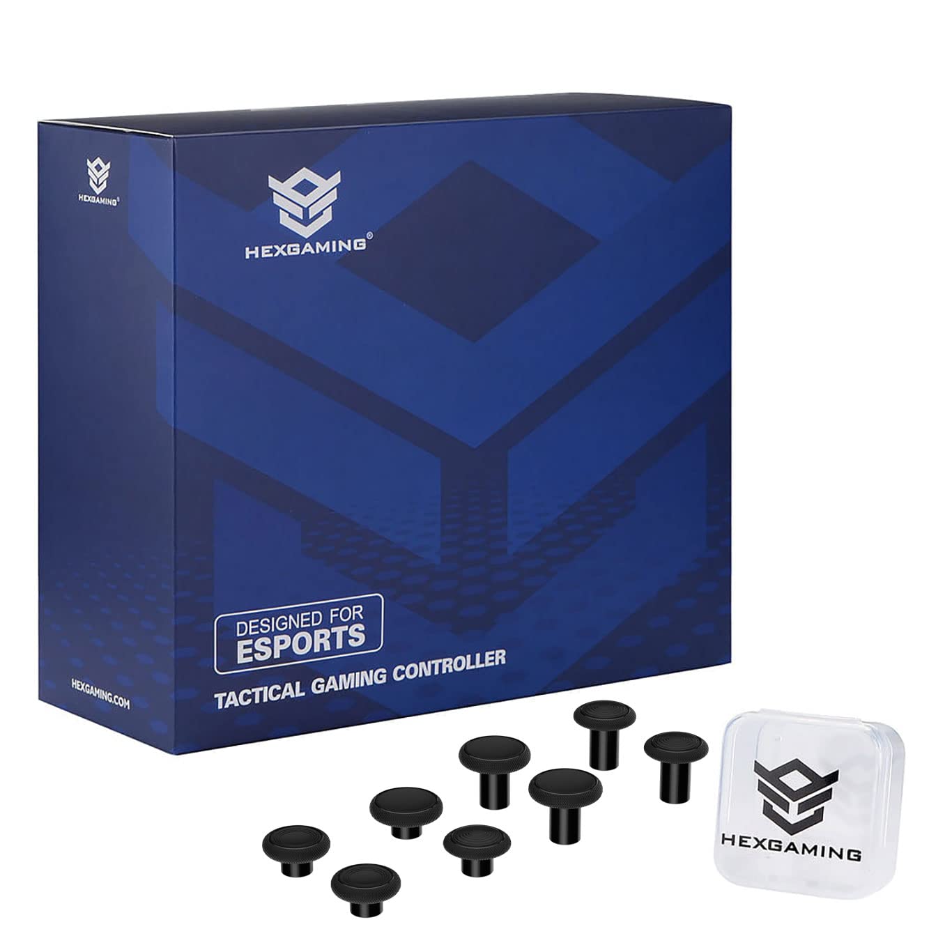 HEXGAMING ULTIMATE Wireless PS5/PS4 Controller with Back Buttons, Mouse-Click Triggers & Interchangeable Thumbsticks - Purple Galaxy Design | Perfect for Competitive Gaming & Long Play Sessions