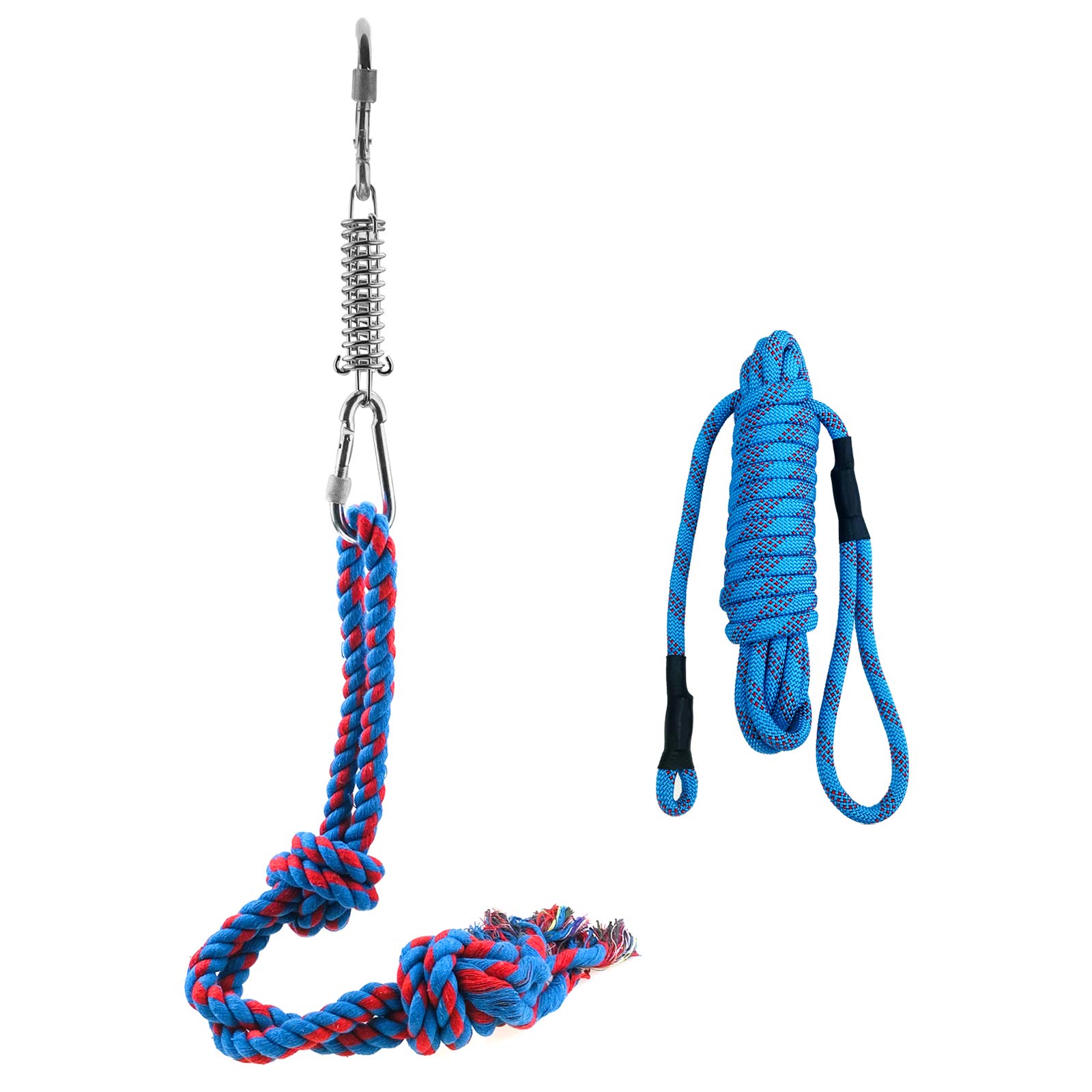 Durable Outdoor Hanging Bungee Dog Toy for Medium & Large Dogs - Interactive Tug Toy for Bite Training, Pull Exercise & Solo Play - Perfect for Backyard Play, Dog Parks & Training Sessions