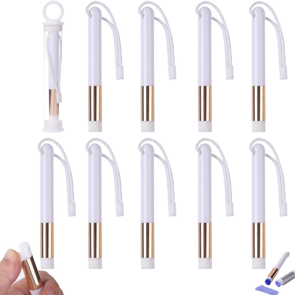 10 Pack Ink Blending Brushes for Card Making, Crafting & Painting - Artist Blender Brush Set for Paper Crafts, Stamping & Makeup Application - Perfect for DIY Projects, Scrapbooking & Watercolor Techniques