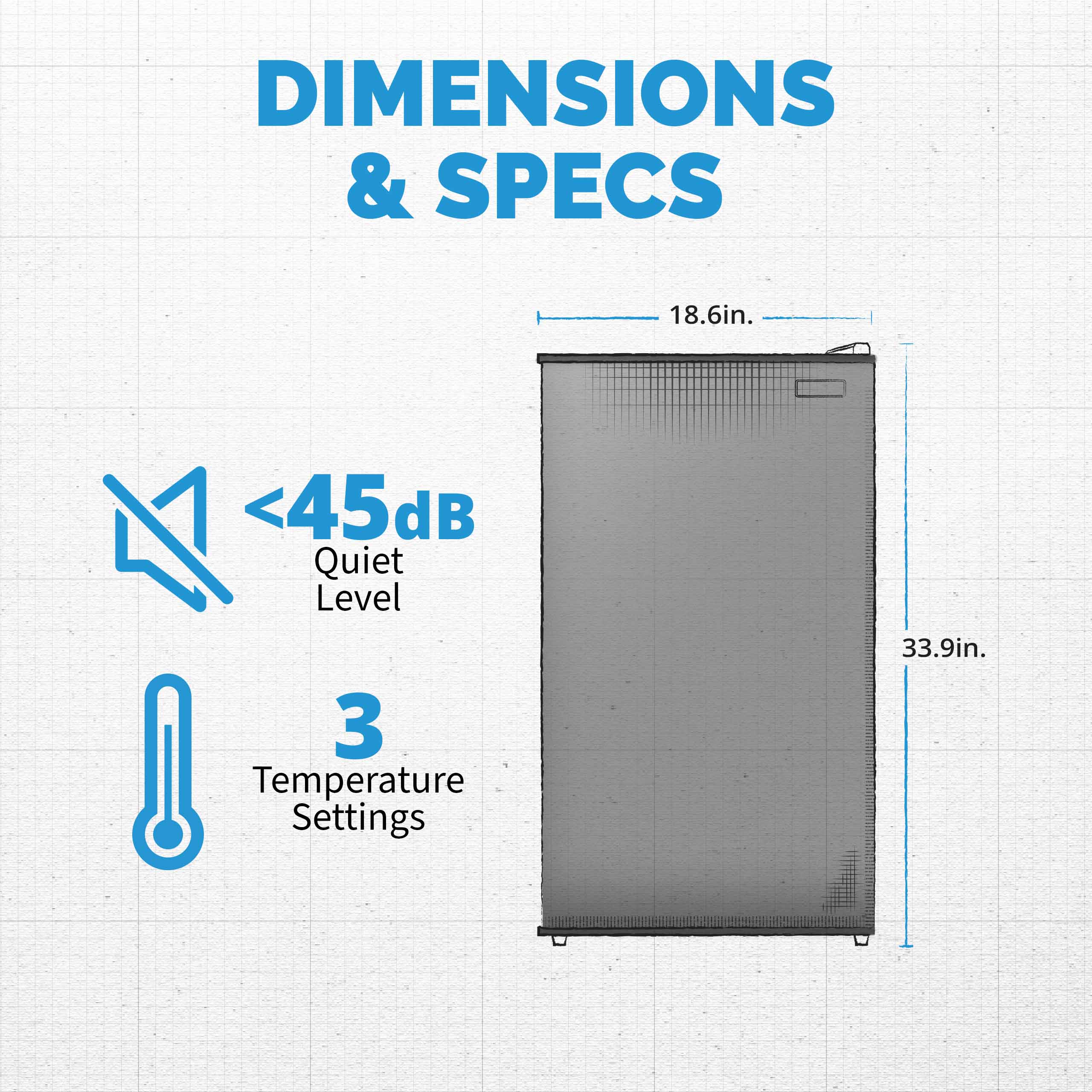 Newair® 3.3 Cu. Ft. Compact Mini Fridge with Freezer - Energy Efficient Black Refrigerator for Bedroom, Dorm, Office & Small Spaces - Perfect for Snacks, Drinks & Personal Food Storage