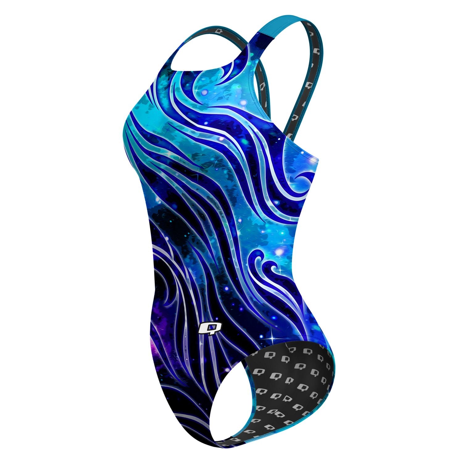 Mystic Waves Classic Strap Swimsuit for Women - Sexy One Piece Bathing Suit with Adjustable Straps - Perfect for Beach Vacation, Pool Party & Summer Swimwear