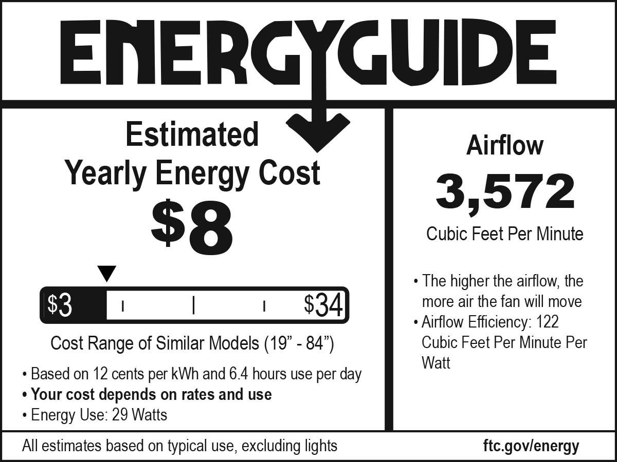 Minka' Aire 44 Inch Simple Indoor Outdoor Coal Ceiling Fan with Remote Control - Perfect for Bedroom, Living Room, Patio and Covered Porch