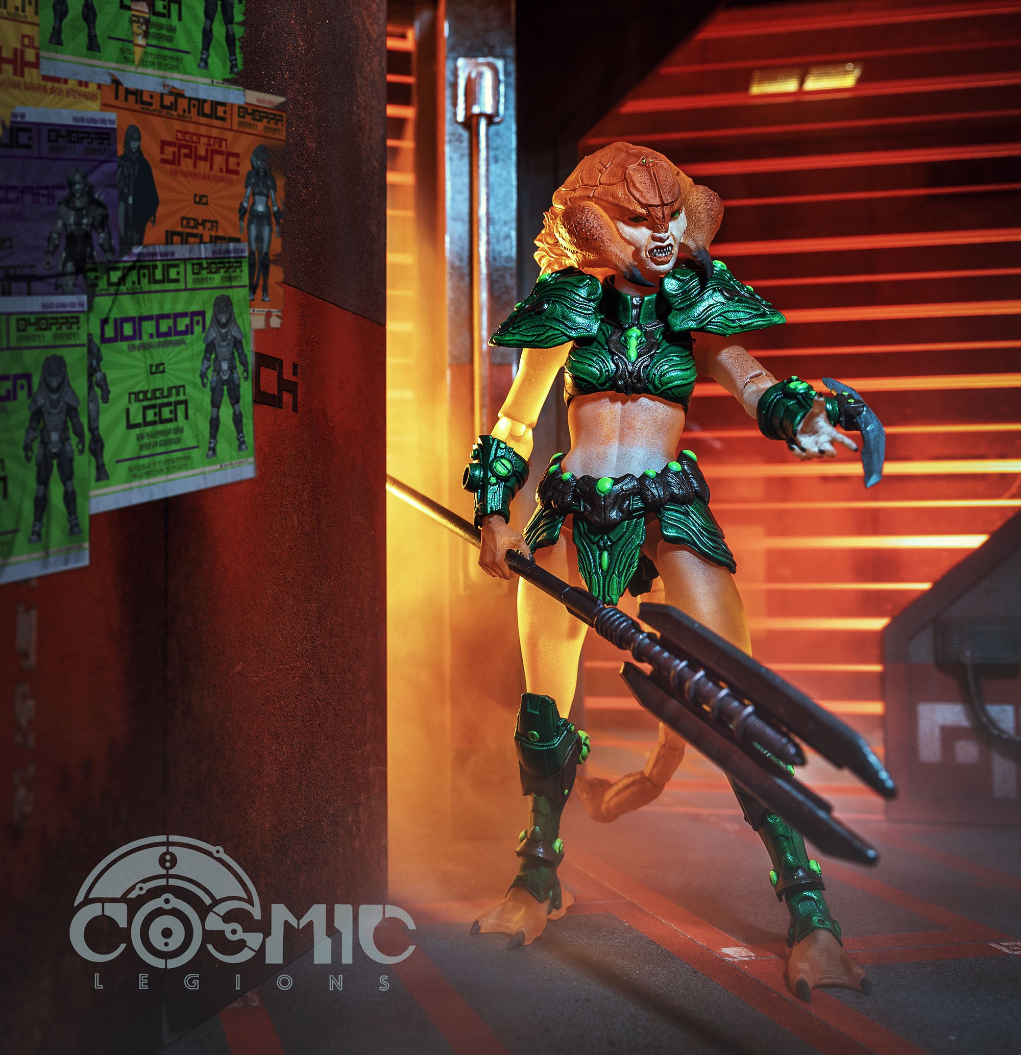 Mythic Legions 1/12 Scale 6-Inch Action Figure - Cosmic Legions Hvalkatar Gravenight Mbyra Jmgyra Collectible Toy by Four Horsemen Studios | Perfect for Display, Photography & Action Figure Collectors