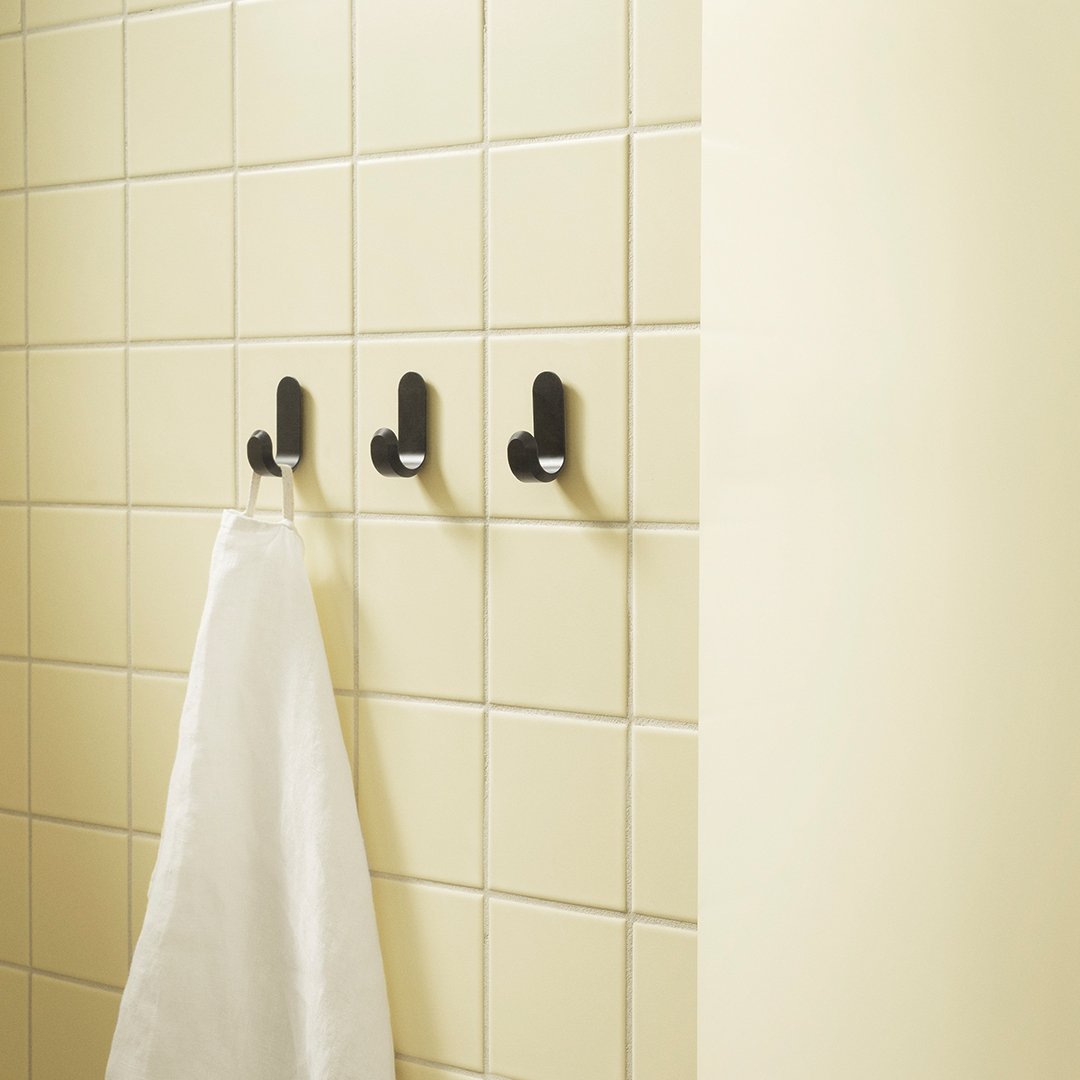 Curve Mini Hook Set of 2 (6 Pack) - Heavy Duty Wall Hangers for Keys, Hats & Coats - Perfect for Entryway, Garage & Bathroom Organization