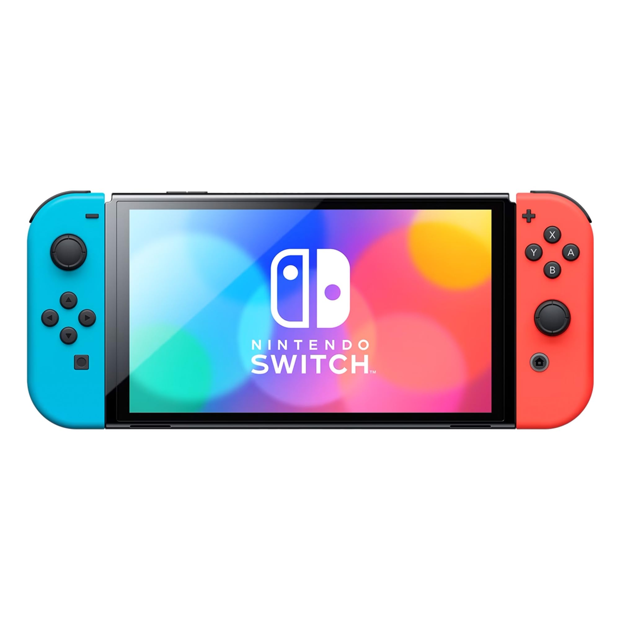 Nintendo Switch OLED Model (Neon Red/Blue) Bundle with Extra Joy-Con, Dock & Accessories | Includes Signature Series Case & Earphones | Perfect for Gaming on the Go, Travel & Family Entertainment