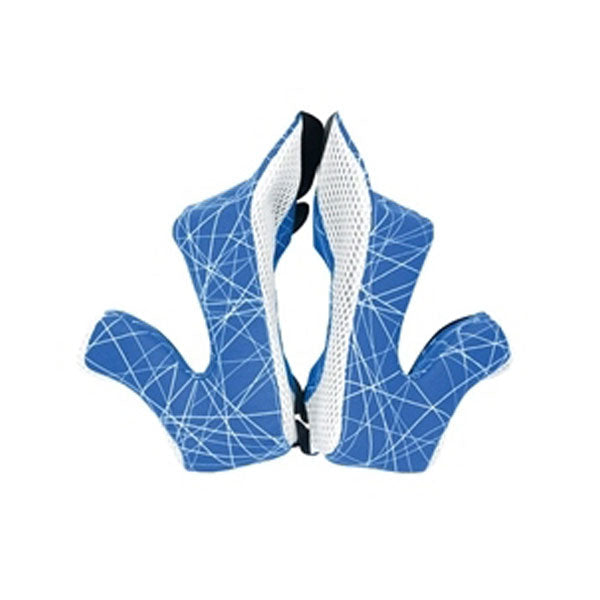 Airoh Twist 2.0 Helmet Cheek Pads - Graphic Blue Replacement Pads for Motorcycle & ATV Helmets | Enhanced Comfort & Safety for Off-Road Riding & Racing