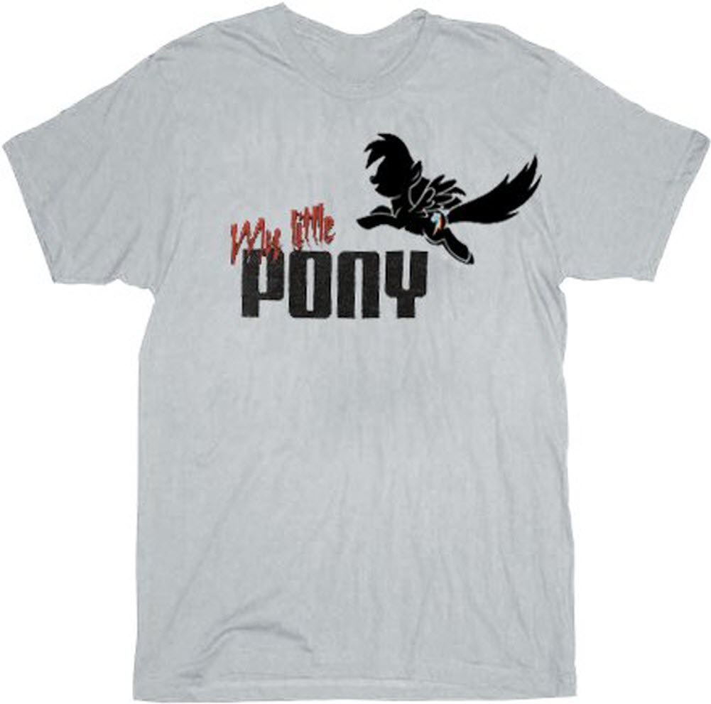 My Little Pony Sneaker Nerd Silver Graphic T-Shirt for Men - Small Size | Casual Wear, Gift for Collectors & Fans