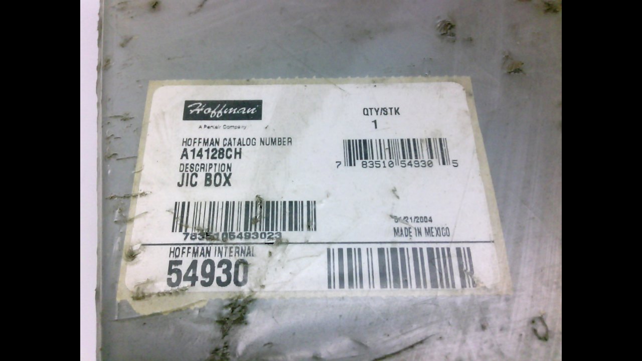 Hoffman A14128CH-54930 Junction Box - Weatherproof Electrical Enclosure for Outdoor & Industrial Use - JIC Box for Wiring & Cable Management