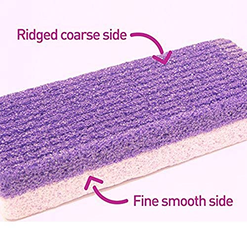 YUMIN 4-Piece Foot Pumice Sponge Stone Set - Callus Remover & Exfoliator for Soft Smooth Feet - Pedicure Scrubber for Dead Skin & Hard Skin Removal - Perfect for Home Spa, Bath & Foot Care Routine