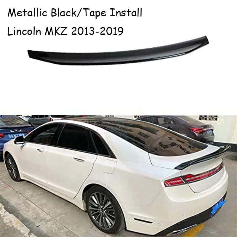 Premium Rear Trunk Lip Spoiler Wing Duckbill - Glossy Metallic Black Trim | Perfect Fit for 2013-2020 Lincoln MKZ | Enhances Aerodynamics & Sporty Style | Ideal for Car Enthusiasts & Custom Upgrades