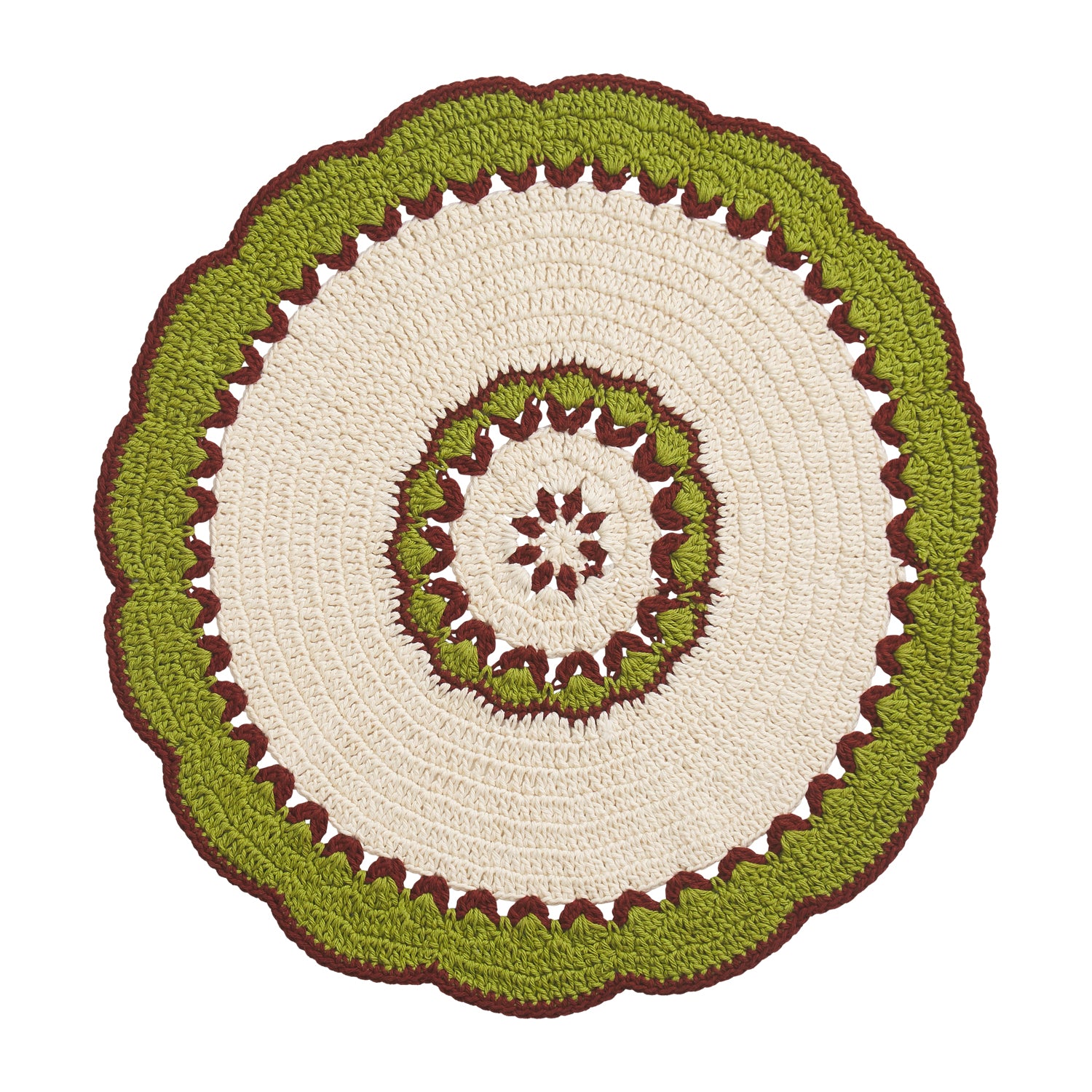 Hema Crochet Placemat Set - Handmade Cotton Table Mats for Dining, Kitchen, and Home Decor - Perfect for Farmhouse, Boho, and Rustic Style Decorations