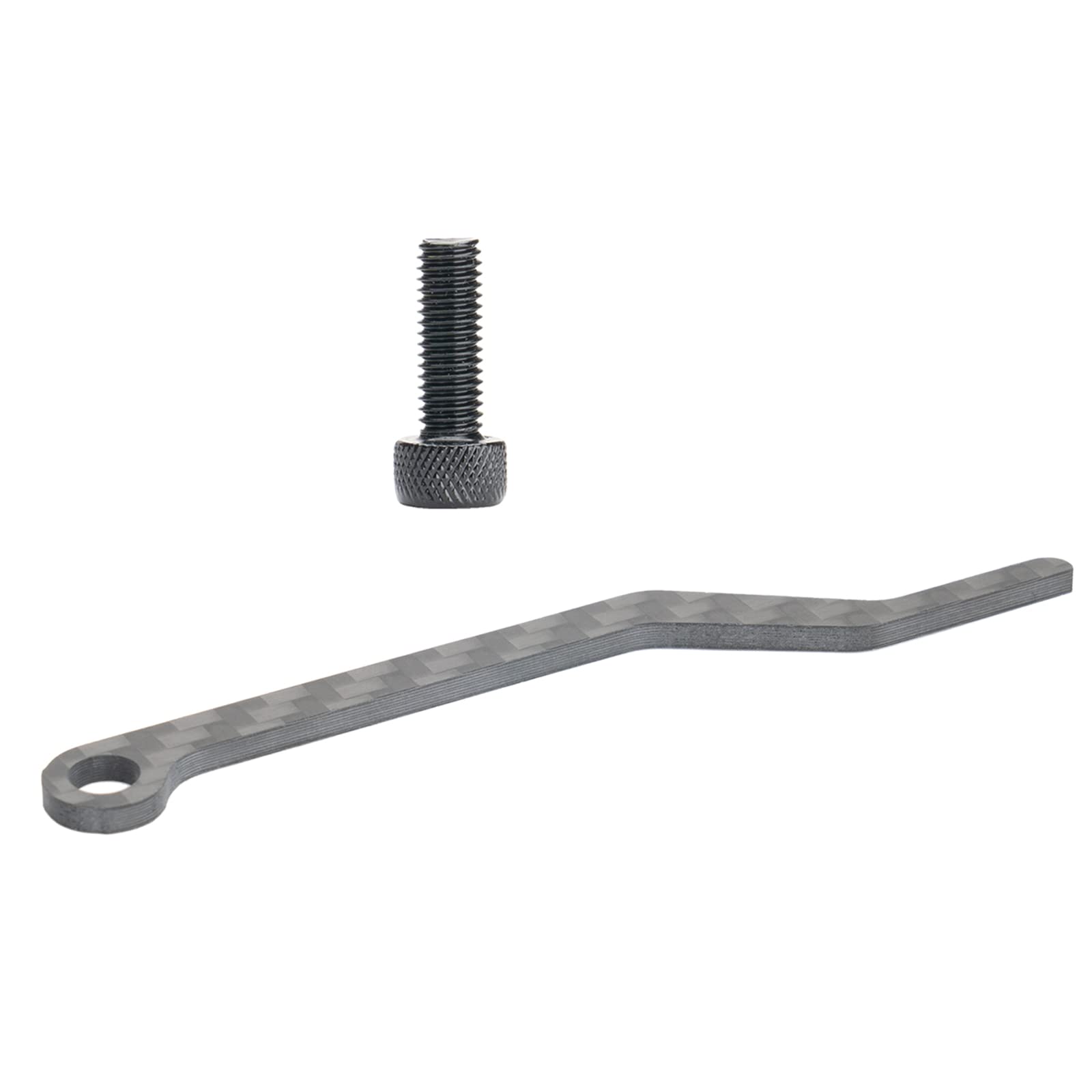 Universal Carbon Fiber Bicycle Chain Guide - Anti-Drop Stabilizer with Screws | Lightweight Bike Chain Protector for Road Bikes | Prevents Chain Drops During Mountain Biking & Commuting