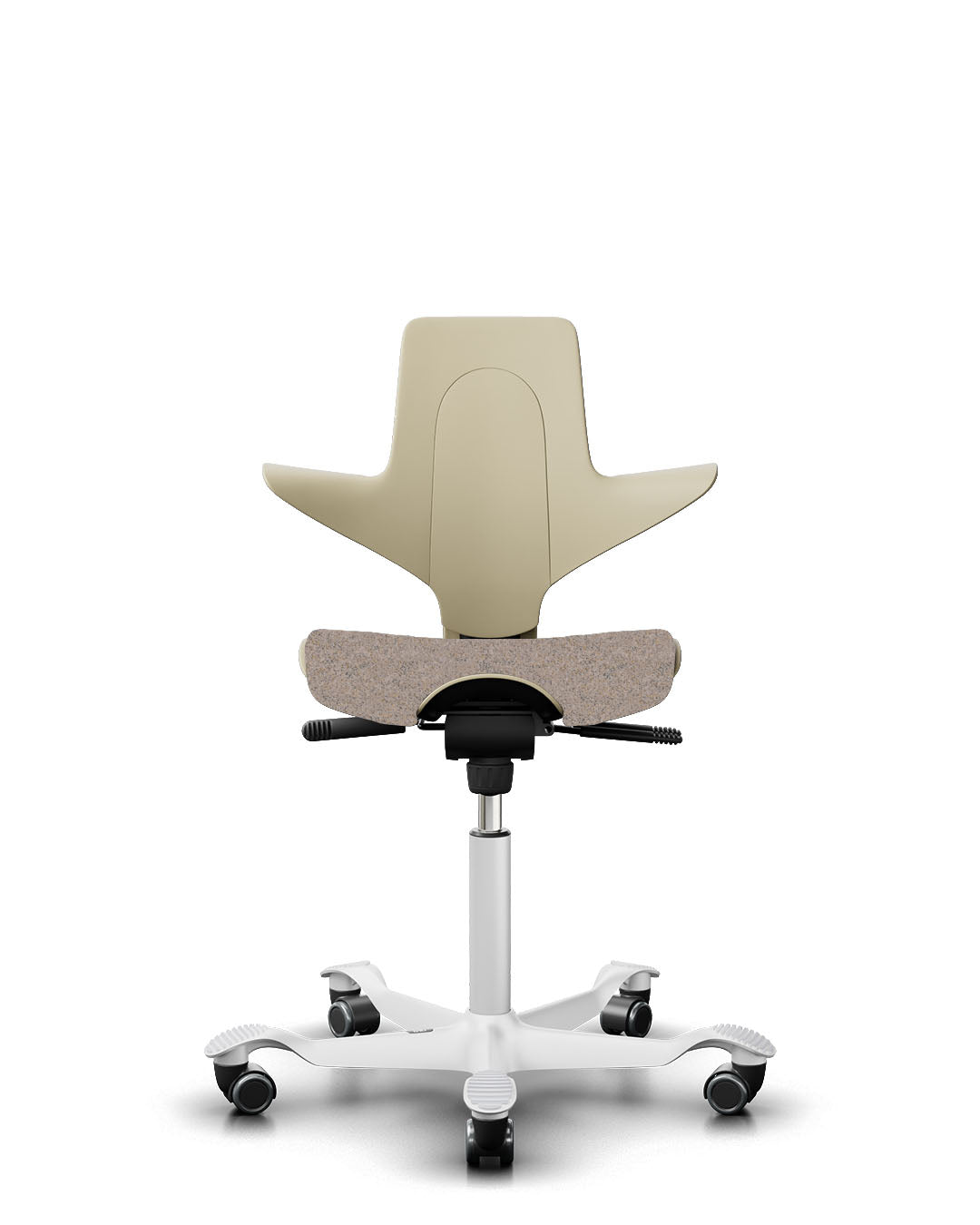 HÅG Capisco Puls 8020 Ergonomic Office Chair with Kvadrat Sand ARDA Fabric - Modern Design Collection for Home & Workspace Comfort