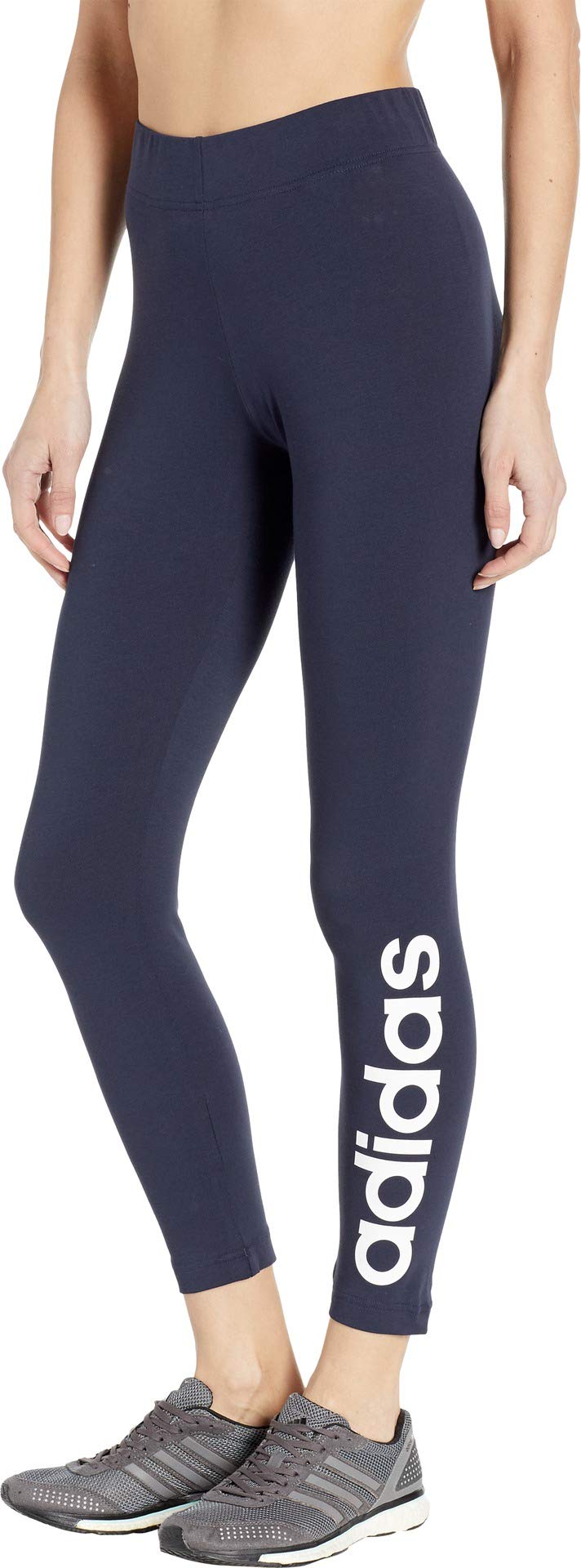 adidas Women's Essentials Linear Tights - High Waist Yoga Pants for Running, Workout & Gym - Comfortable Stretchy Athletic Leggings for Women