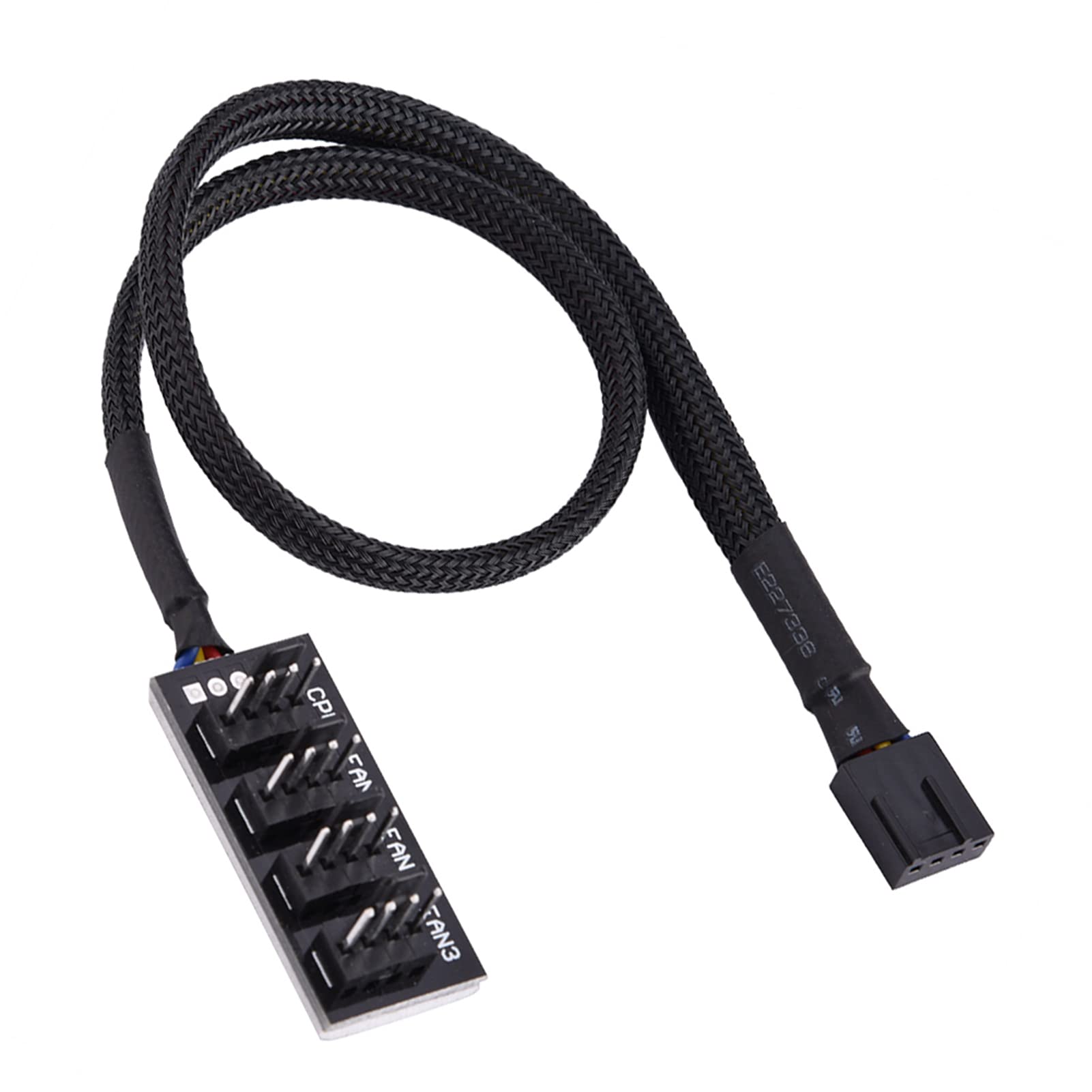 Bewinner 4 Pin PWM Fan Hub - Computer CPU Case Fan Power Splitter Adapter for 12V 3/4 Pin Fans | PC Cooling Solution for Gaming Rigs & Workstations