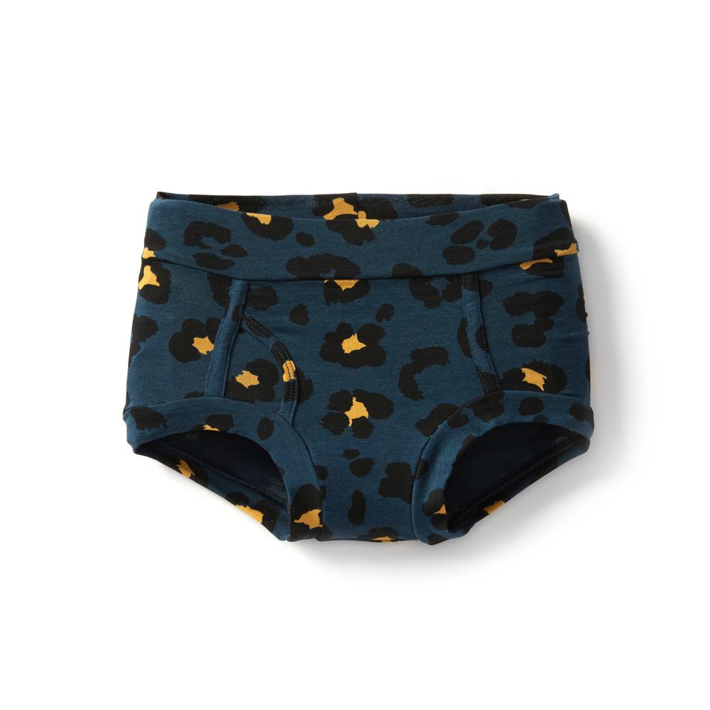 Boys Leopard Print Night Sky Underwear - Soft Cotton Briefs for Kids - Comfortable Sleepwear & Lounge Wear for Boys