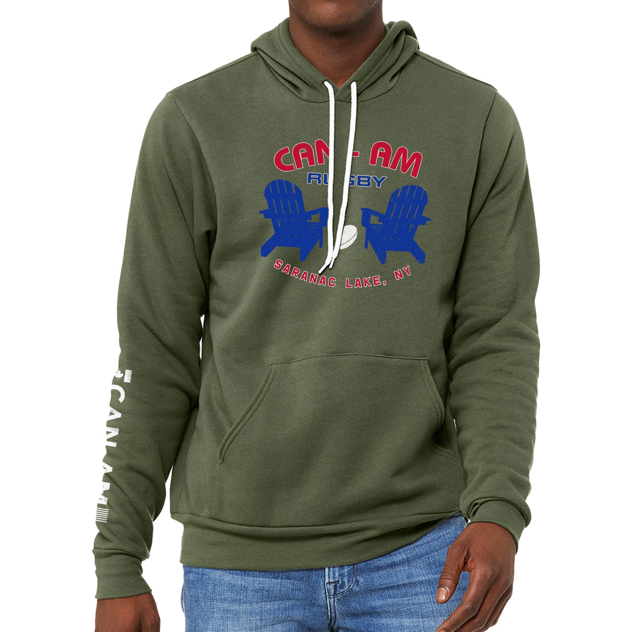 Can Am Adirondack Chairs Hoodie - Comfortable & Stylish Outdoor Pullover for Camping, Hiking, and Backyard Relaxation
